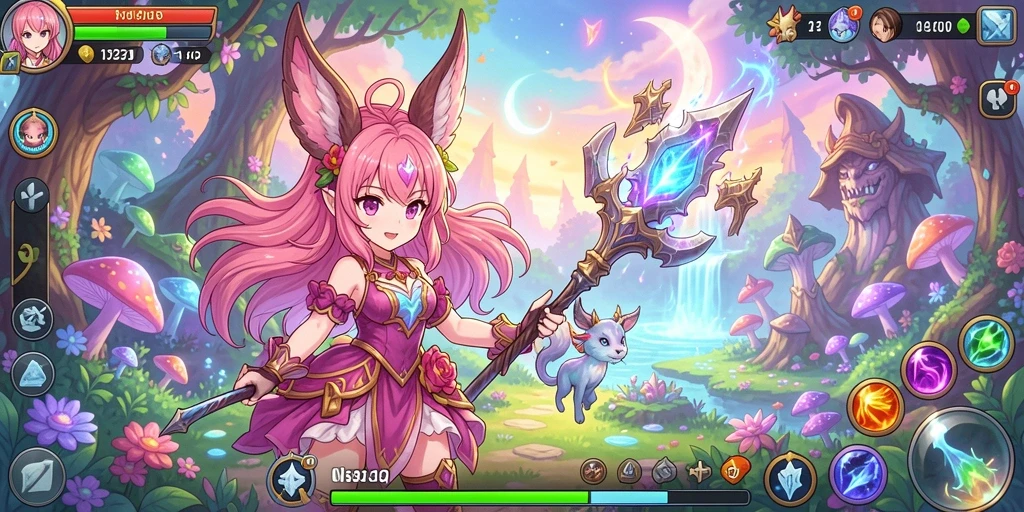 Screenshot aplikasi RPZZZ dengan tampilan grafis menarik.